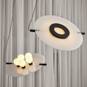 Marmor Loominguline LED Ripats, Valgust, Söögituba, Magamistuba Villa Deco Glass Ball Hanging Lamp Postmodernistlik Lihtne Disainer Seadmed