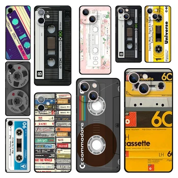 Retro Klassikaline Kasseti Silikoon Telefon Case for iPhone 14 Pluss 13 12 Mini 11 14 Pro X-XR, XS Max 8 7 6S 6 Plus SE 2020 5S 5