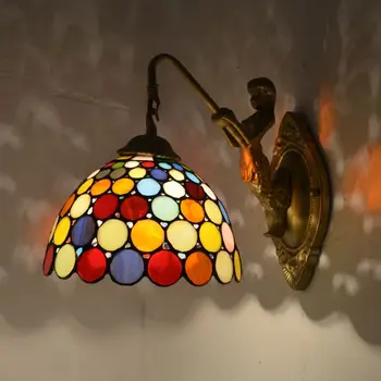 Värvikas Tiffany Seina Tuled Nurgas Lamp sisevalgustus Võistluskalendri Kodu elutoas Baar Tööstus-Vahemere Merineitsi Decor