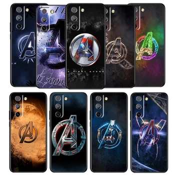 Marvel Avengers Super logo Puhul Samsung Galaxy S21 S22 S20 FE Ultra Plus S10 S9 S8 4G 5G Musta Pehme TPU Telefoni Kate Core