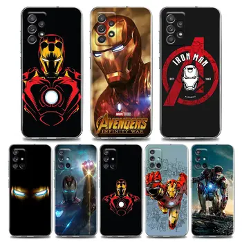 Iron Man Logo Selge Soft Case For Samsung Galaxy A72 A52 A22 A32 A73 A53 A71 A51 A41 A31 A21s Silikoon Juhul Katta