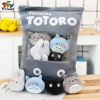 Kawaii Anime Üks Kott Totoro Palus Mänguasjad Topiste Nukk Lapsed Lapsed Täiskasvanud Tüdrukud Sünnipäeva Kingitused Padi Padi Tuba Decor