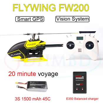 FLYWING FW200 H1 V2 RC 8CH 3D Smart GPS RC Helikopter RTF H1 Lennu kontrolleri Harjadeta Mootori Undamine Quadcopter