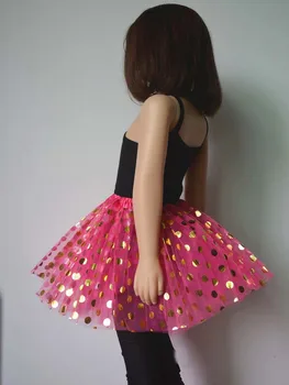 Teismelised Tüdrukud Polka Dots Tutu Seelik Elastne Ballett Dancewear hästi tihe võrgu sarnane kangas Mini Kleit Haldjas Kostüüm Halloween Riideid