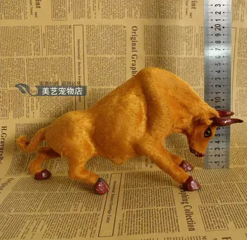 simulatsioon väike-karja 30x8x16cm mänguasi mudel polüetüleen&karusnahk veised mudeli kodu kaunistamiseks rekvisiidid ,mudeli kingitus d080