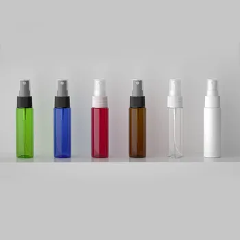 50 X 30ml Tühi Selge Kollane sinine PET-plastist parfüümi pudeli 1OZ Plastic Spray Parfüüm Pihusti Konteinerid Desinfitseeriva