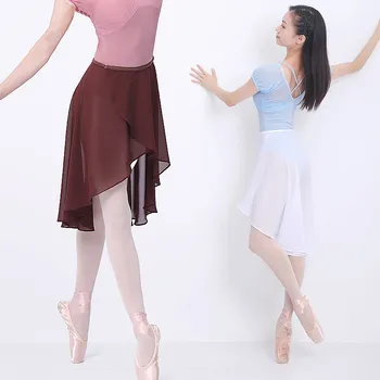 Ballett Seelik Naiste Täiskasvanud Pikk Wrap Sifonki Seelik Ballet Tutu Skate Seelik Reguleeritavad Pandlad Ballerina юбка Tants Kanda