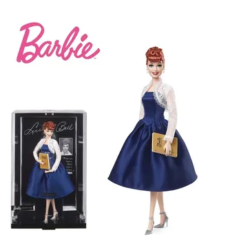 Barbie Austust Kogumise Lucille Ball Mannekeeni Seljas Sinine Kleit Pitsist Jakk Nukk Seista Mudel Piiratud Kogud Kollektsiooni Kingitus
