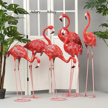 Pulm Rekvisiidid,Flamingo Kaunistamiseks,3tk Mori-Seeria Etapp Kodus Suur Käsitöö Sise-Aken, Kaubanduskeskused