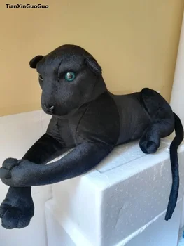 suur 75cm simulatsiooni panther -, plüüš-mänguasi kõhuli black panther pehme nukk viska padi, mänguasi Jõulud kingitus h2302