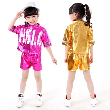 Tüdrukud Jazz Tantsu Kostüümid Lapsed Kaasaegse Tantsu Riided Lastele Võimlemine Leotard Sobivad Koolis Grupi Hip-hop Tantsu Riided 18