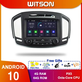 WITSON! Android 10.0 Okta core PX5 auto dvd gps raadio stereo Headunit jaoks OPEL INSIGNIA 4GB RAM, 64GB ROM AUTO GPS NAVIGEERIMINE