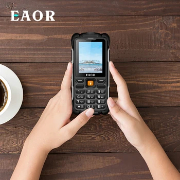 EAOR IP68 Veekindel mobiiltelefon Põrutuskindel Karm Telefone Tõrvik 3000mAh Power Bank Mobiiltelefon Dual SIM Telefoni Klahvistik