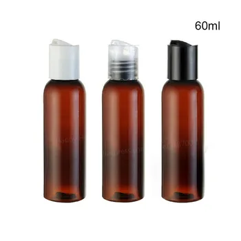 30 x 60ml Hot Müük Kollane Pruun PET-Emulsioon Vajutage Kaane Pudel 60cc Šampoon ja Kosmeetikatoodete Plastikust Konteiner