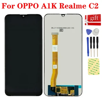 Eest OPPO A1K CPH1923 LCD Ekraan Moodul Jälgida Realme C2 RMX1941 LCD Puutetundlik Digitizer Tulede Klaas Assamblee