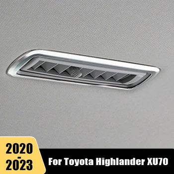 Roostevaba Auto Tagumine Katuse Ülemine Konditsioneer Vent Outlet katteraam Sisekujundus Toyota Highlander Kluger XU70 2020-2022 2023