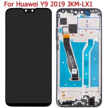 Testitud Huawei Y9 2019 Ekraan JKM-LX1 JKM LX2 LX3 LCD Ekraan Puutetundlik Raami Digitizer Panel Assembly