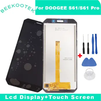 Uus Originaal DOOGEE S61 LCD Display+Touch Screen Digitizer Assamblee Asendamine Tarvikud DOOGEE S61 Pro Smart Telefon