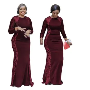 Maxi-Aafrika Kleidid Naistele Elegantne Pool Õhtul Kleit Pikk Varrukas, Slim Abaya Mood Ankara Riideid Pikk Kleit Sünnipäeva 2022