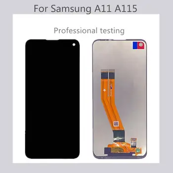 100% Originaal LCD Samsung Galaxy A11 LCD Ekraan Puutetundlik Assamblee Samsung A115F A115F/DS Lcd Koos hoolduspaketiga service pack