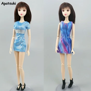 Suvel Mannekeeni Kleit Barbie Riided vabaajarõivaste Lühike Varrukateta Kleidid Nukud, Aksessuaarid Barbie Varustus Lapsed DIY Mänguasjad