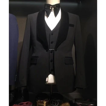 2022 Sobivat Meeste Ülikond Meeste Pulm Kostüümid Elegantne Meeste Äri Ülikonnad, mis on 3 Tükki(Jope+Pant+Vest)traje novio