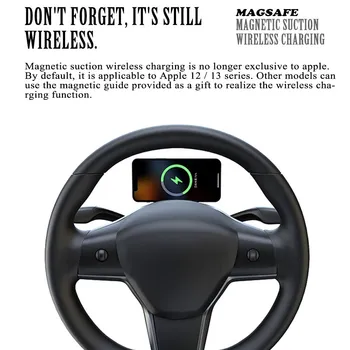 Sest Tesla Model3 rool magnet äraveo Mobiiltelefoni bracket mobiiltelefoni omanik Mudel Y traadita laadimine telefoni omanik