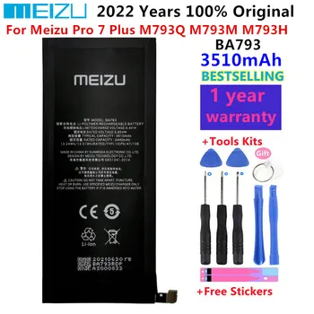 2022 100% Originaal Jaoks Meizu Pro 7 Pluss M793Q M793M M793H Suure Mahutavusega Aku BA793 Nutitelefoni asenduspatareidega 3510mAh
