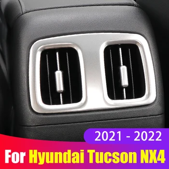 Näiteks Hyundai Tucson 2021 2022 NX4 Hübriid, Sisemus Roostevaba Taga Kasti Tagumine Õhu konditsioneer Vent Kate Sisekujundus Dekoratiivsed Aksessuaarid