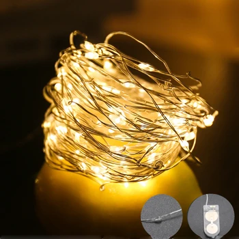 1meters 2meters 3meters Akuga LED vasktraat String Tuled Pulm Festival Pool Kodu Kaunistamiseks Lamp