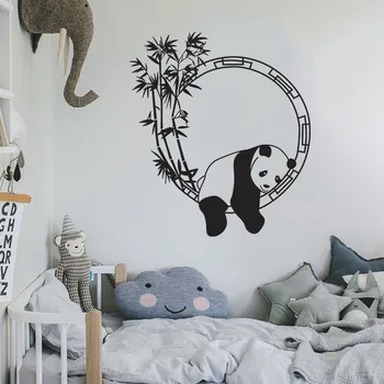 Hiina Panda Seina Kleebis Laste Tuba Decor Seinamaaling Magamistuba elutoa Seina Kaunistamiseks Esteetiline Kleebised Mööbel