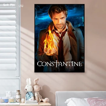Constantine Movie Poster Art Print Lõuend Maali Seina Pilte Elutuba Home Decor (Raamita)