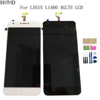 Eest LANIX L1400 4GLTE LCD Ekraan Puutetundlik Dizitizer Assamblee Asendamine LCD Ekraan Remont, Tööriistade Osad