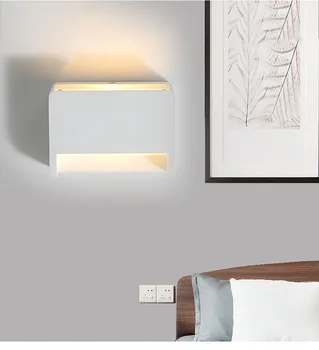 LukLoy Kaasaegne LED Seina Lamp elutuba Koridor Söögituba Lamp voodi kõrval Seina sconce Magamistuba Lihtne Valge LED Seina Inventar