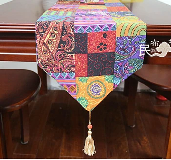 #279 Kagu-Aasia värvikas trükitud tabel õhtusöök runner matt ornament 30*180cm vastupidine tasuta kohaletoimetamine hulgimüük