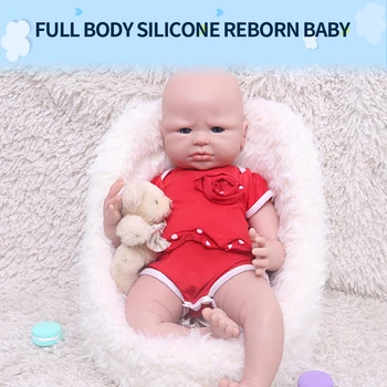 WW1551 50cm(20inch) 3600g 100% Täis Silikooni Uuestisündinud Baby Doll Realistlik Beebi Mänguasjad Pehme Vastsündinud Nukud Lastele jõulukingiks