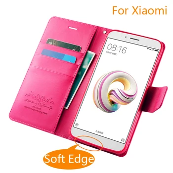 Värvikas Käsitsi Tehtud Xiaomi Mi A1 5X 5 Mi Mi 6 Naha Puhul Mi 5 Fashion PU Kate-Kaardi Pesa Seista