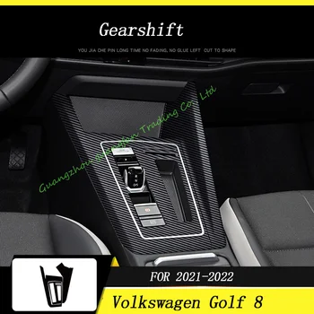 Volkswagen Golf 8 2020-2023 Interjöör Kesk-juhtpaneel Ukse Käepide 5D Carbon Fiber Kleebis, Kleebised Auto stiil Accessorie