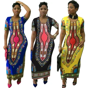 Aafrika Kleidid Naistele Dashiki Prindi 2020 Uue Tribal Etnilise Mood Traditsiooniline Daamid Riided, Vabaaja Seksikas Kleit Rüü Pool