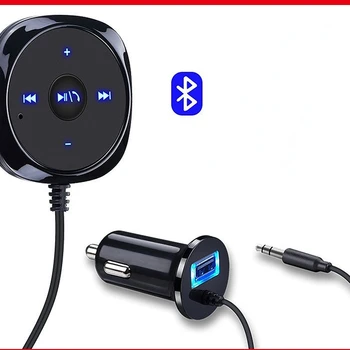 Handsfree sigaretisüütaja Magnetic Base Bluetooth-Ühilduva autokomplekti MP3-3,5 mm AUX Audio Muusika Vastuvõtja Adapter USB-Laadija