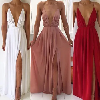 2022 Suve Õhtul Naiste Pikk Kleit Sifonki Bohemian V-kaeluse Elegantne Tõsta Kleidid Naiste Mood Elegantne peorõivad Daamid