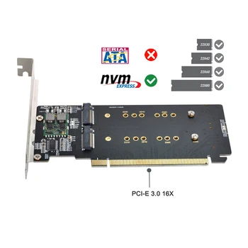 CY CY CY 4X NVME M. 2 AHCI, et PCIE Express 3.0 Gen3 X16 Raid Kaardi VROC Raid0 Hyper Adapter