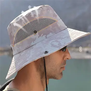 Väljas Kopp Müts, Millel on Reguleeritav kaelapaela kinnitamine Hingav Päikesevarju Anti-UV-Vett-Tõrjuv Kalapüügi Mütsid