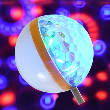 2TK USB LED Värvikas Magic Ball Projektor Klubi DJ Disco Tuled Poole Öö Valguses Dance Party Kodus Magamistoa Lambid Home Decor